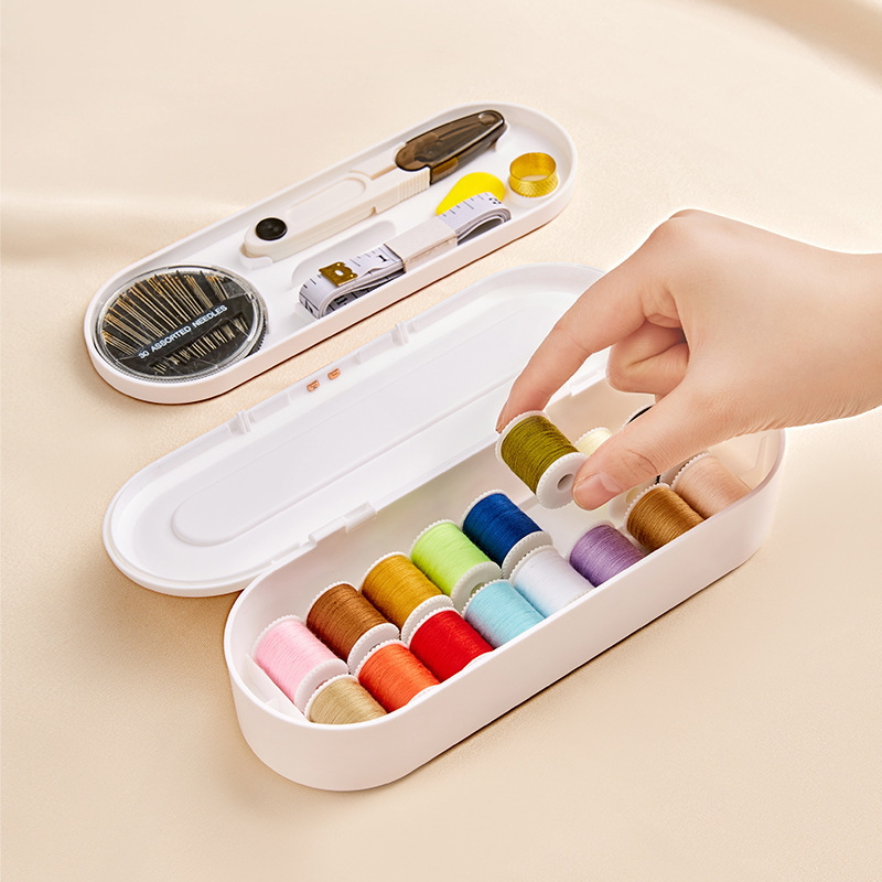 [Liangshe original] portable multifunctional sewing kit tape measure thimble needle-threader sewing box household