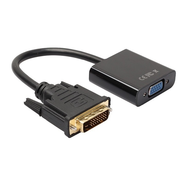 DVI to VGA Adapter 1080P Active DVI-D to VGA Adapter Converter Male to Female