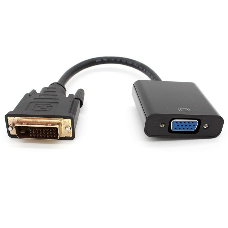 DVI to VGA Adapter 1080P Active DVI-D to VGA Adapter Converter Male to Female