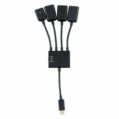 4-in-1 Micro USB Charging OTG Hub Splitter Cable For Smart Phone Android Tablet