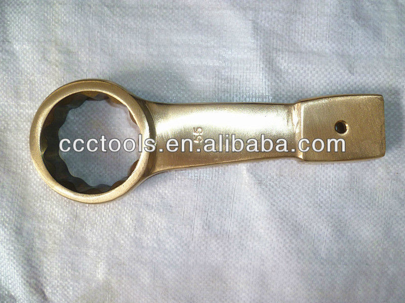 14mm Ring Slogging Spanner Hammer Striking Box End Wrench Al-Br Alloy Spanner