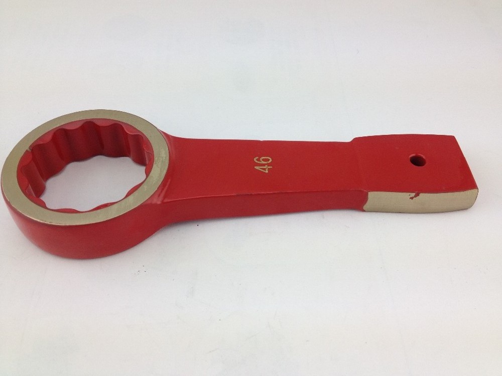 14mm Ring Slogging Spanner Hammer Striking Box End Wrench Al-Br Alloy Spanner