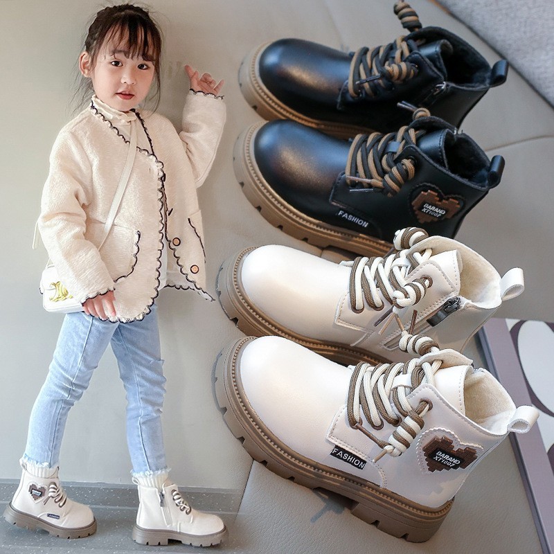 New Design Kids Fall Boots Boys Wholesale Ankle Children's Fashion Boots Customized Western Rubber Sole Winter Shoes for Girls