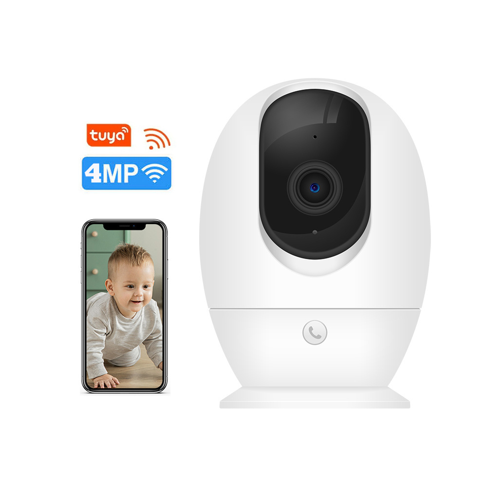 2023 2K 4Mp Smart Tuya Baby Pet Wi Fi Monitor Ai Wifi Wireless Video Baby Monitor With Camera And Two-Way Audio Night Vision App