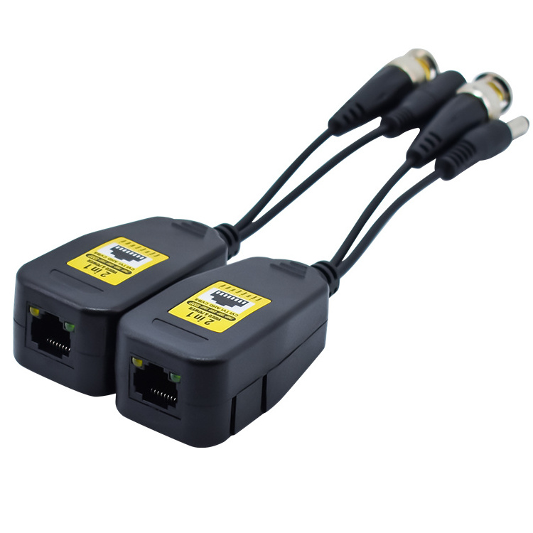 High Quality 4K Ip 2Mp Balum 4Mp 8mp 1080P Bnc Hd Active Passive Utp Audio Video Balun With Power Connector And Rj45