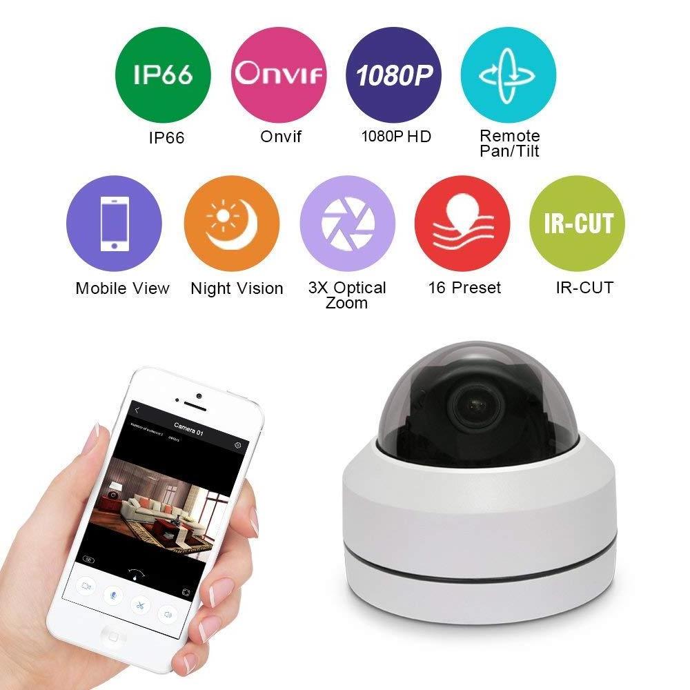 Promotion 2.5Inch 1080P 4X Zoom Mini IP Dome Camera