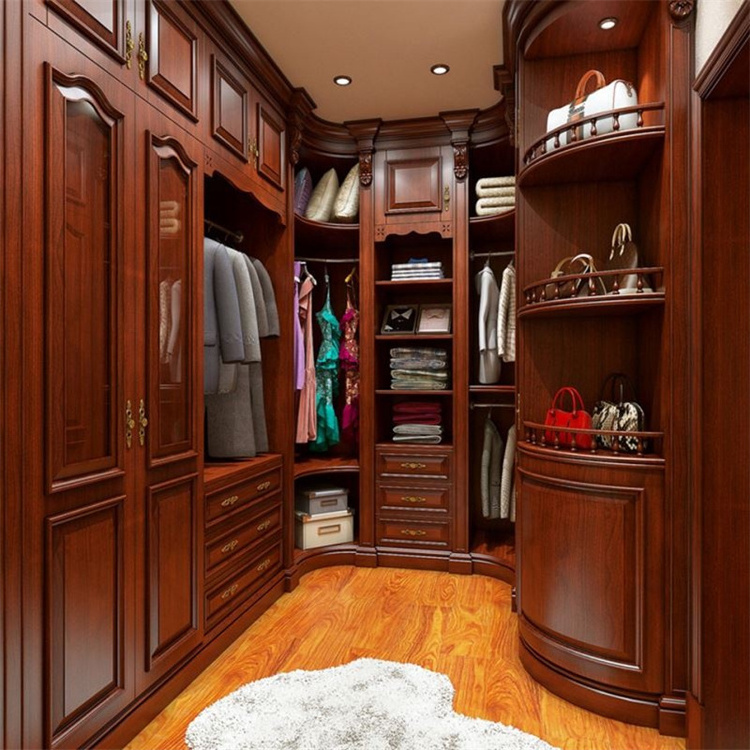 Customized Walk in closet island organizers wardrobe furniture for bedroom