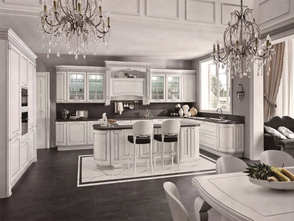 customized pantry high gloss luxury kitchen cabinet hanging cabinets