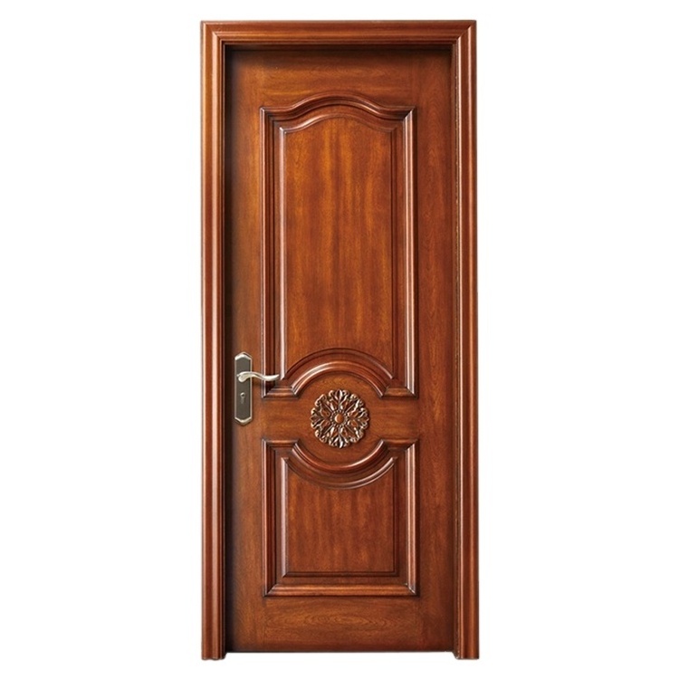 Fancy Elegant Entry interior wooden Veneer Door Design