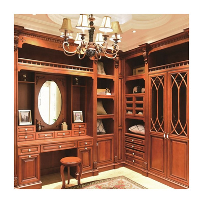 Customized Walk in closet island organizers wardrobe furniture for bedroom