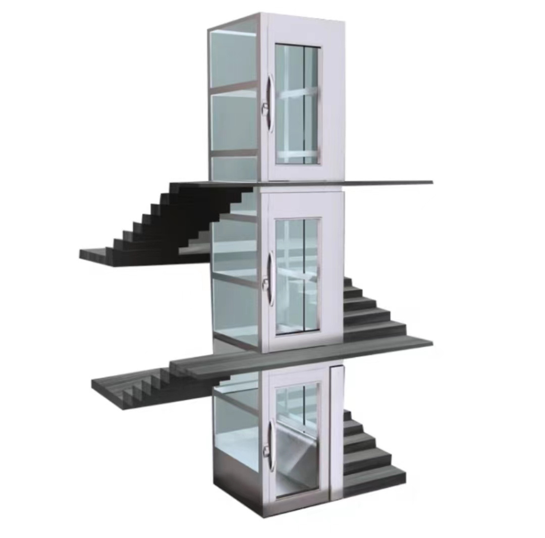 Factory directly  customized commercial passenger elevator /lift stainless steel / panoramic glass material