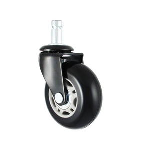 Office Chair Casters Wheels 2.5 Inch Size For Hardwood Floors, Carpet Universal Fit