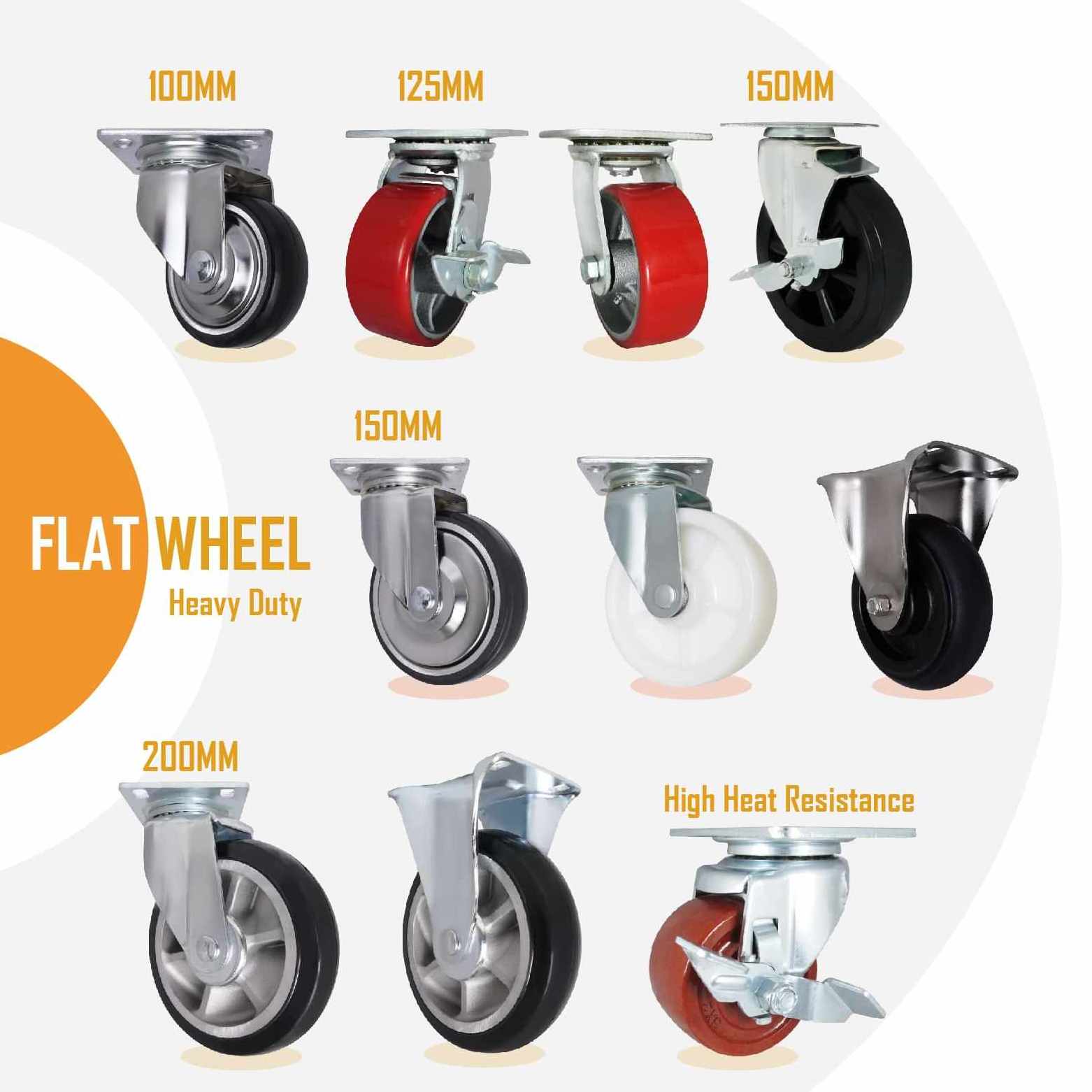 heavy duty metal caster wheels