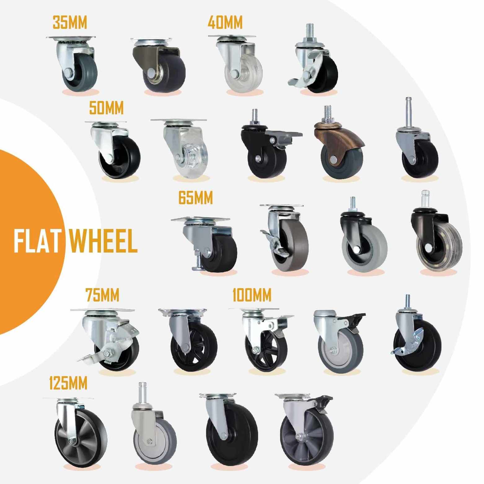 heavy duty metal caster wheels