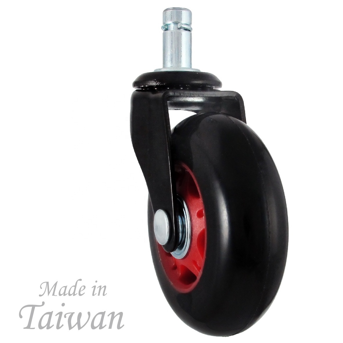 3 Inch Swivel Removeable Black Rollerblade Office Chair Caster Wheels