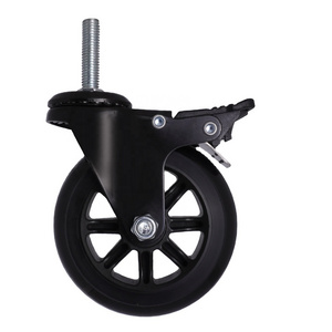 Heavy Duty 4 Inch Stem Casters Heavy Duty Roller Blade Polyurethane Wheel