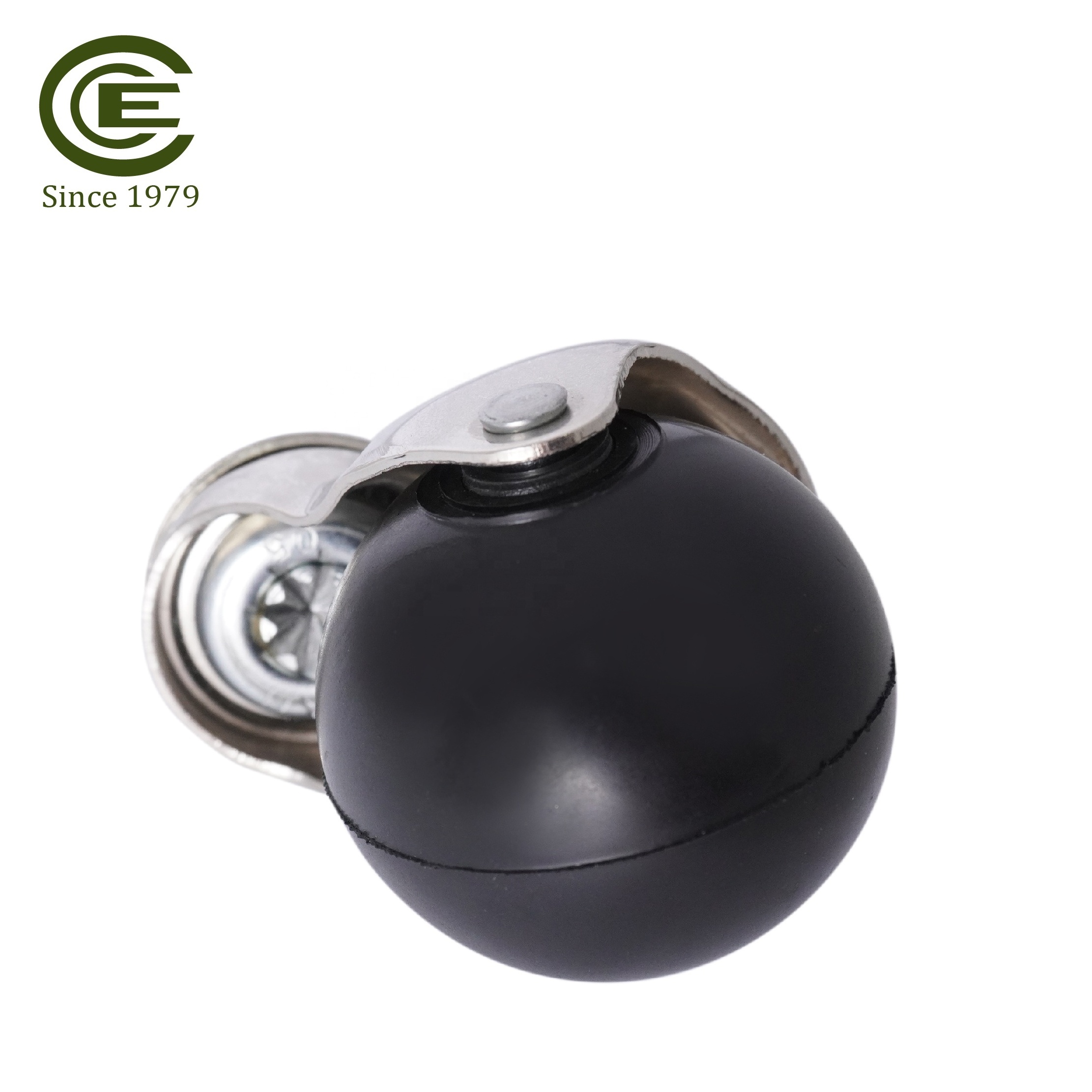 50mm Black TPR Casters Furniture Ball Rubber Caster For Carpet Castors