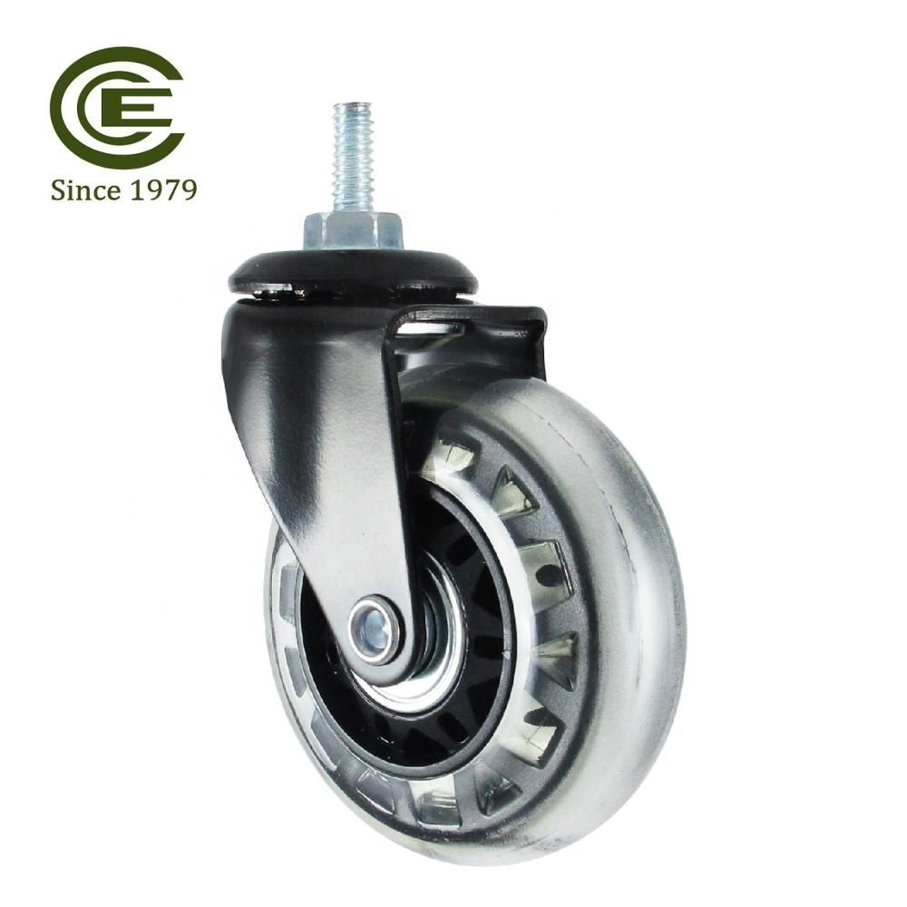 CCE Caster 2.5 Inch PVC Small Metal Caster Wheels For Furniture