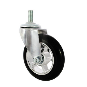 CCE Caster 4 Inch Aluminum Bearing Caster Polyurethane Wheel