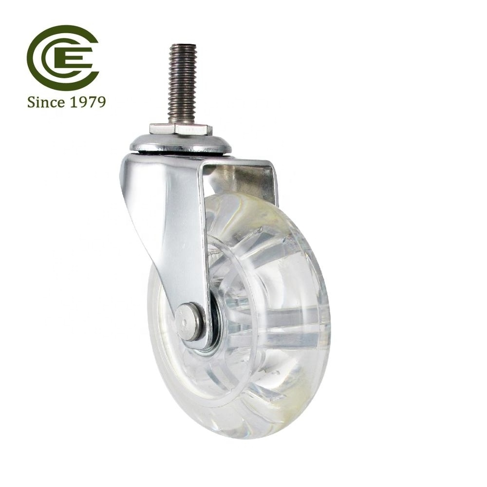 CCE Caster 3 Translucent Caster Wheel With Replacement Dolly