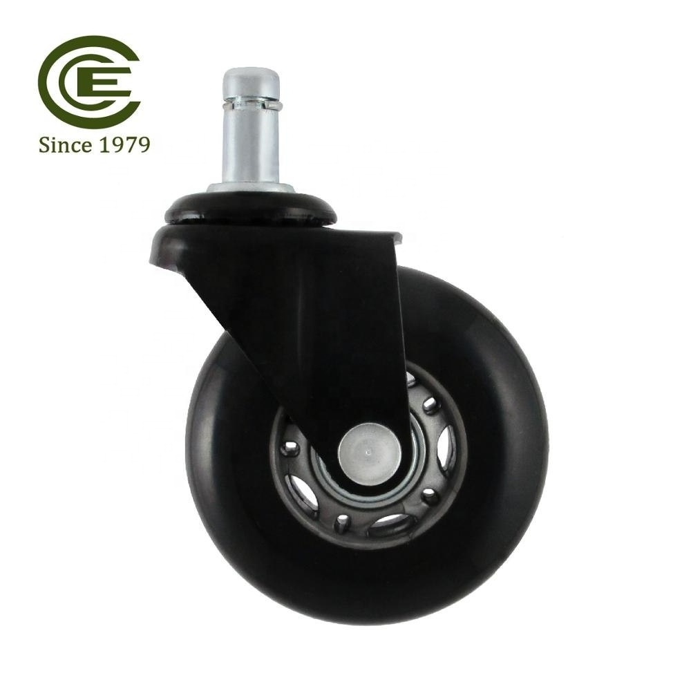 CCE Caster Black 2.5 Castor Wheels Casters For Office Furniture Chairs