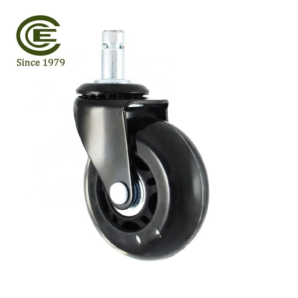 CCE Caster 2.5 PU Office Chairs Rolling Chair Wheels For Wood Floors