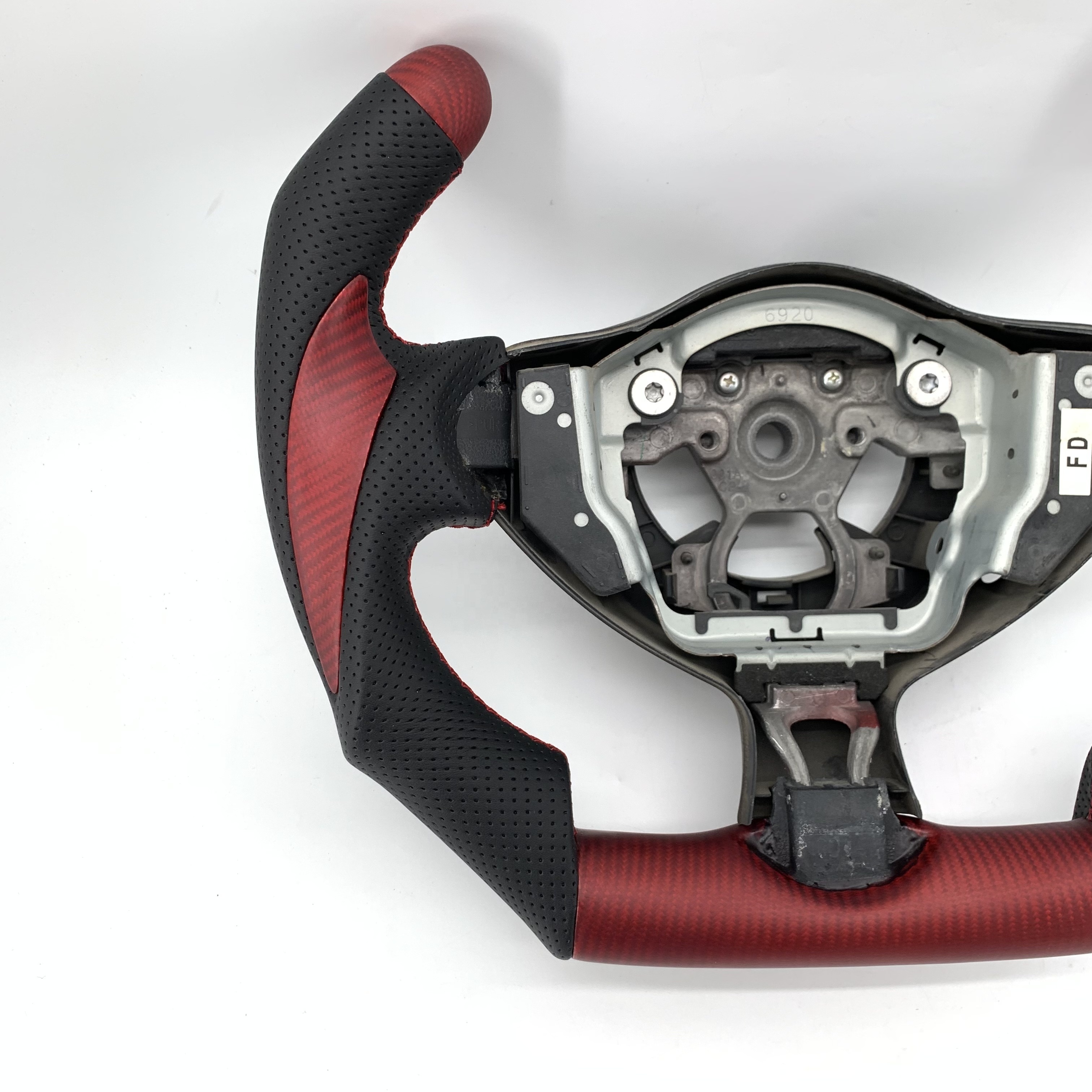 CCExcellent Factory price with matte carbon fiber f1 shape thumb grips for Nissan 370z carbon fiber steering wheel