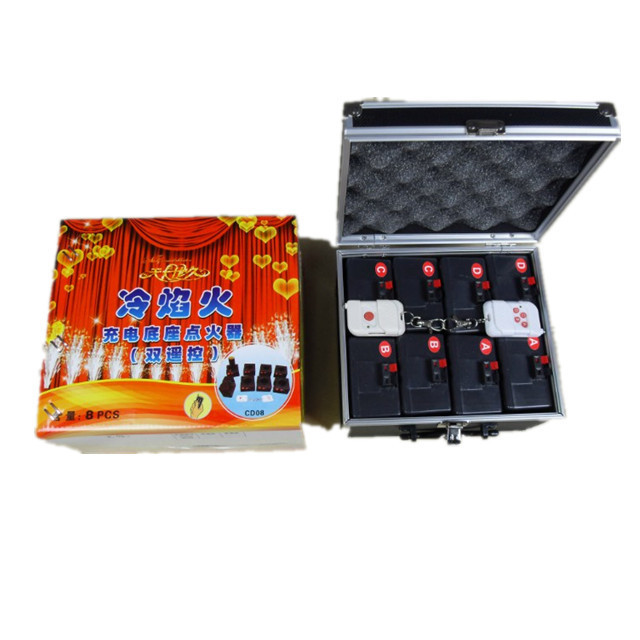 CD08 charging base ignition device remote control firing system for cold pyro fireworks/wireless fireworks equipment