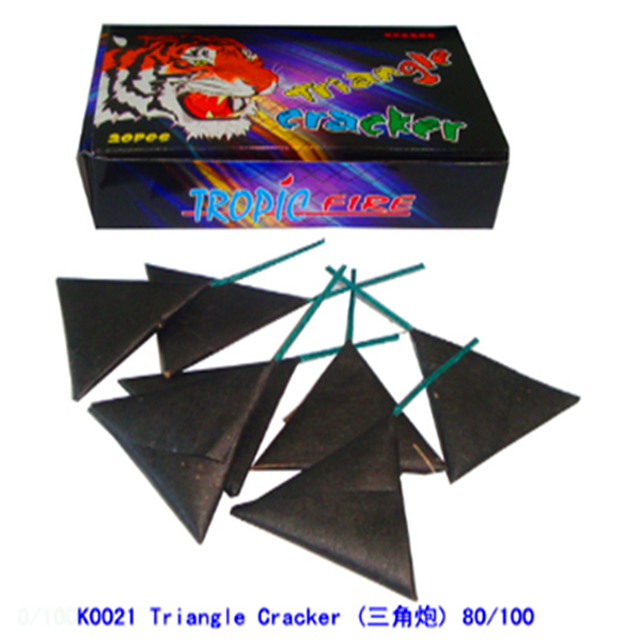 High quality K0021 big loud triangle spanish cracker bomb fireworks