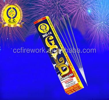 high quality 20 Inch golden sparklers/indoor wedding sparklers fireworks for wholesale with factory prices