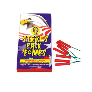 chinese cracker bomb fireworks with STRIKES BACK BOMBS fuse firecrackers for sale