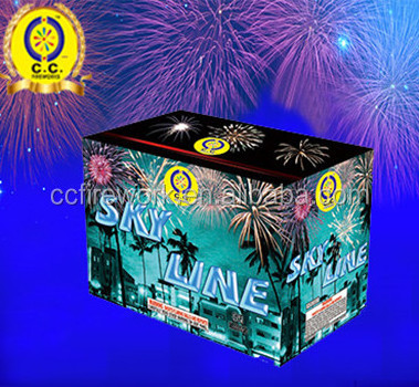 0.8 1 1.2 1.5 2 inch 25 100 shot 1.3g Fireworks Display Cake for sale