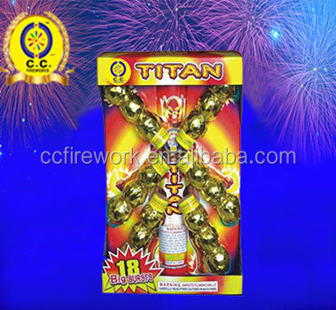 CC0511 Single Double Triple Shots Ball fireworks 1.5 1.75 2 3 Inch Artillery Shells Fireworks for sale