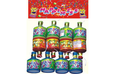 High quality Champagne Poppers wedding streamer toy Christmas mini party popper fireworks for sale