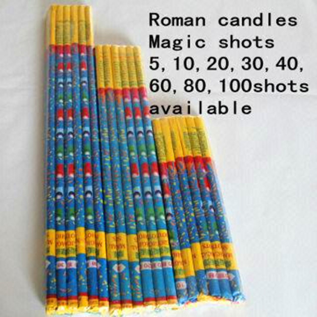 T6248 100 shots Roman Candle Fireworks/magic birthday candle fireworks