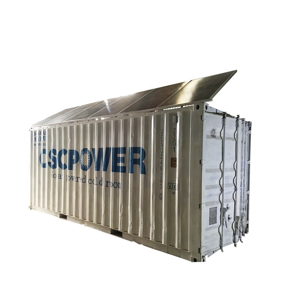 20ft and 40ft solar power system Container Cold Room Portable Cold Storage for Fish Meat Fruits Vegetables for Sale