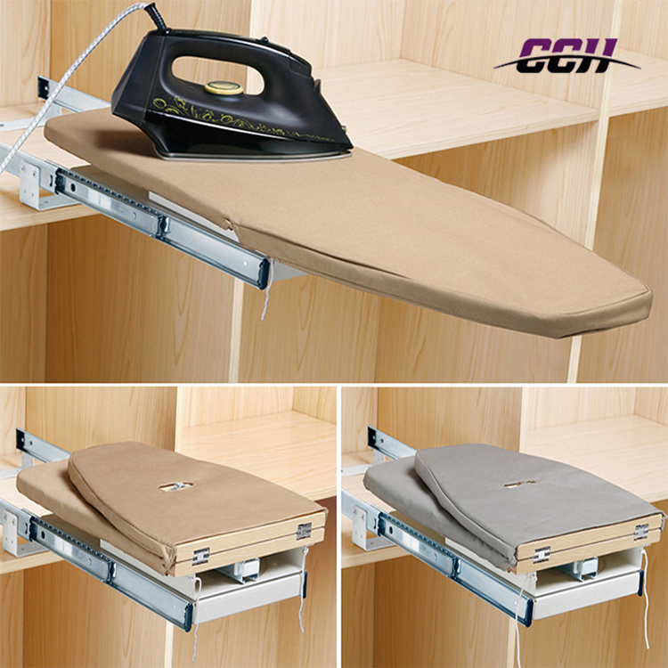 Hotel Wardrobe Folding Ironing Boards Rotate Ironing Board Foldable Board For Home Use Cabinet Industrial