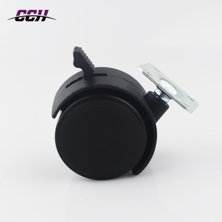 Furniture chair Caster and wheels locking swivel chair wheels nylon casters heavy duty Furniture hardware