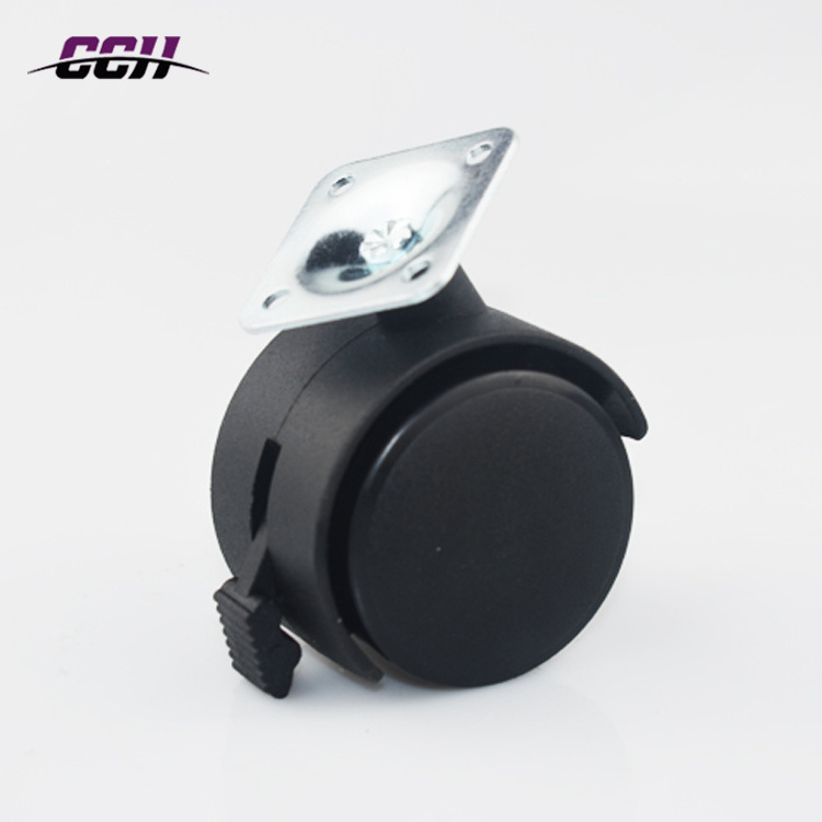 Furniture chair Caster and wheels locking swivel chair wheels nylon casters heavy duty Furniture hardware