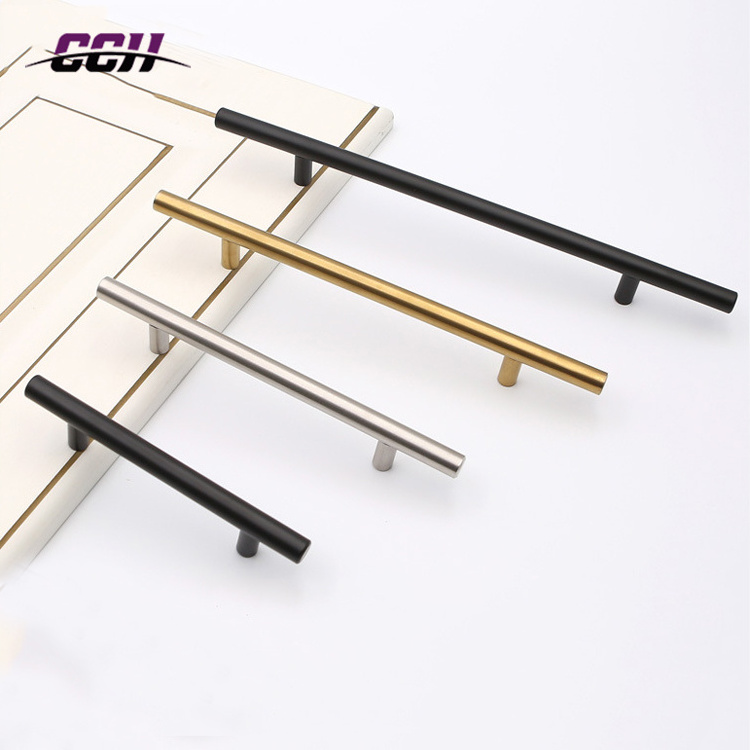 CCH Stainless Steel Cabinet Handles Kitchen Door T Bar Straight Handle Pull Knobs for furniture cupboard