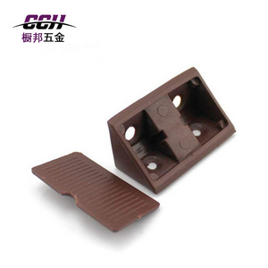 PVC Cabinet Shelf support brackets Plastic furniture corner code protectors hardware