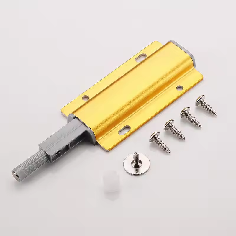 New Design Soft Close Drawer Damper Gold Sliver Kitchen Cabinet Door Closer Push To Open Magnetic Push Latch