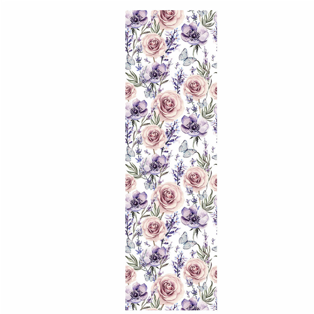 Watercolor Lavender Rose background wallpaper living room bedroom wall renovation furniture stickers wallpaper