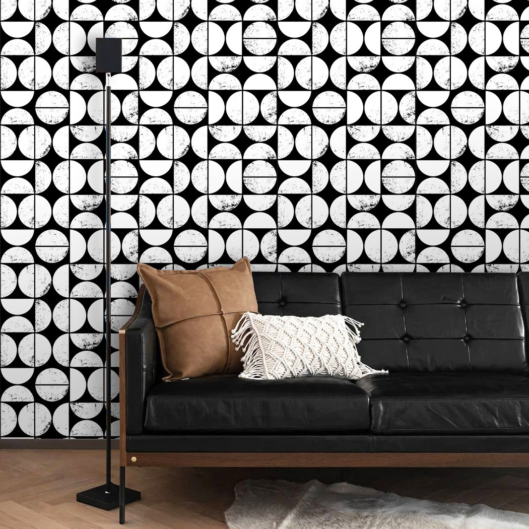 Medieval style tv background wall thickened removable wallpaper wholesale PVC self adhesive wallpaper wallpaper