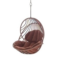 Modern Outdoor hanging basket rattan chair European single swing home indoor balcony lazy bird's nest cradle Hanging Swing Chair