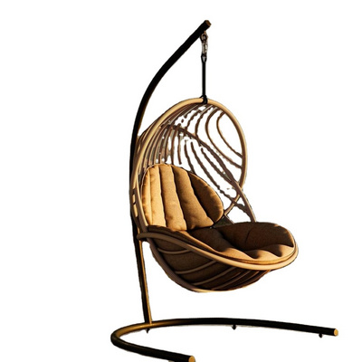 Modern Outdoor hanging basket rattan chair European single swing home indoor balcony lazy bird's nest cradle Hanging Swing Chair