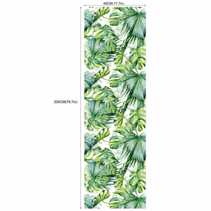 Watercolor tropical palm leaf seamless wallpaper cross-border hot selling living room bedroom wall glue-free renovation