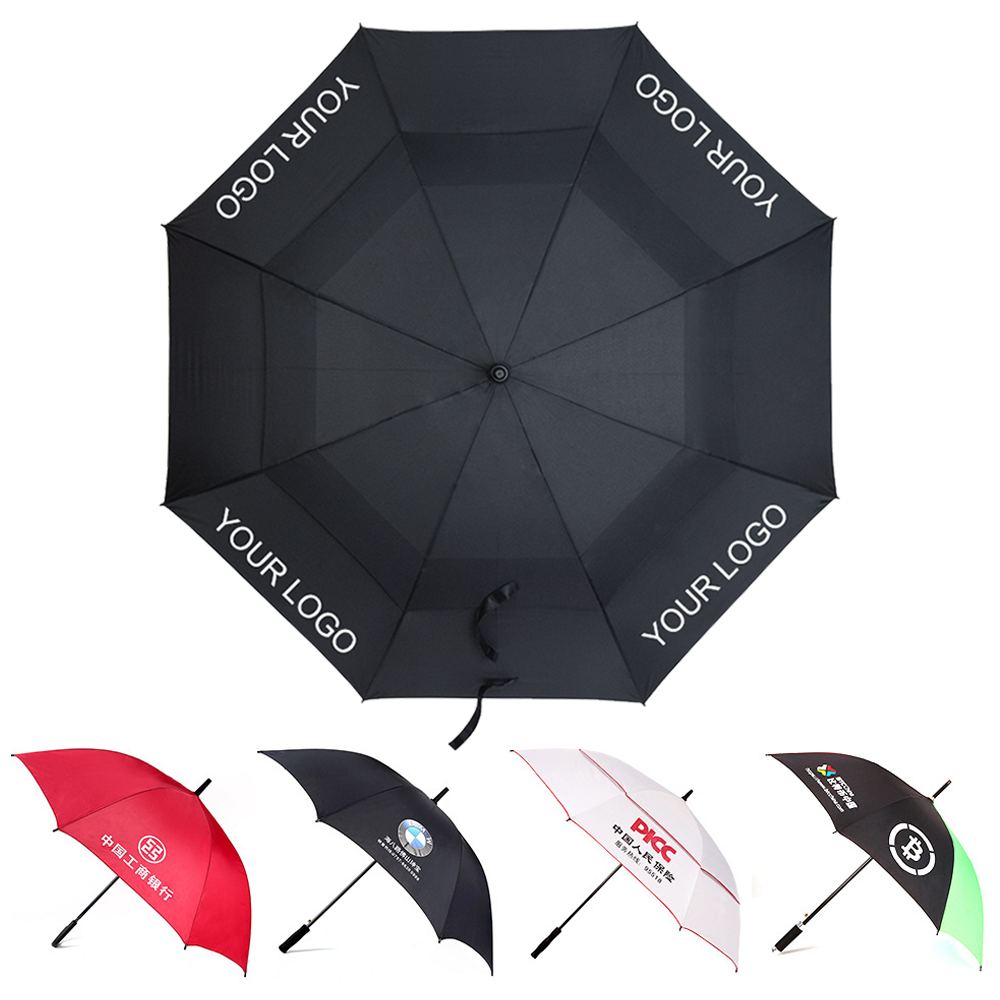 Personal Umbrella Wholesale umbrella large prints Windproof luxury promotional custom branded golf umbrella With Custom Logo