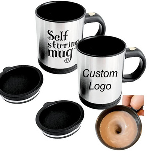 Custom Logo Electric Auto Self Stirring Mug Coffee 304 Mixing Cup Self Stirring Coffee Mug Coffee Cup For Office