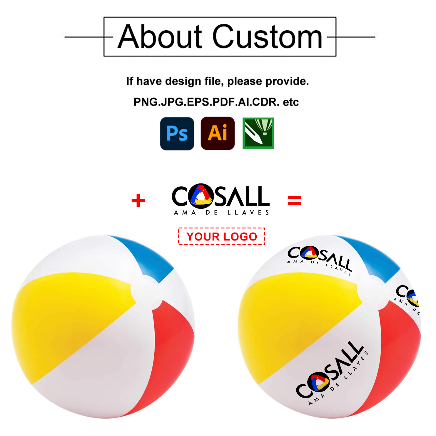 Wholesale Small Big Giant Beach Ball Aerate Various Size Color Inflatable PVC Beach Ball Custom Logo Brand For Promotional Gift